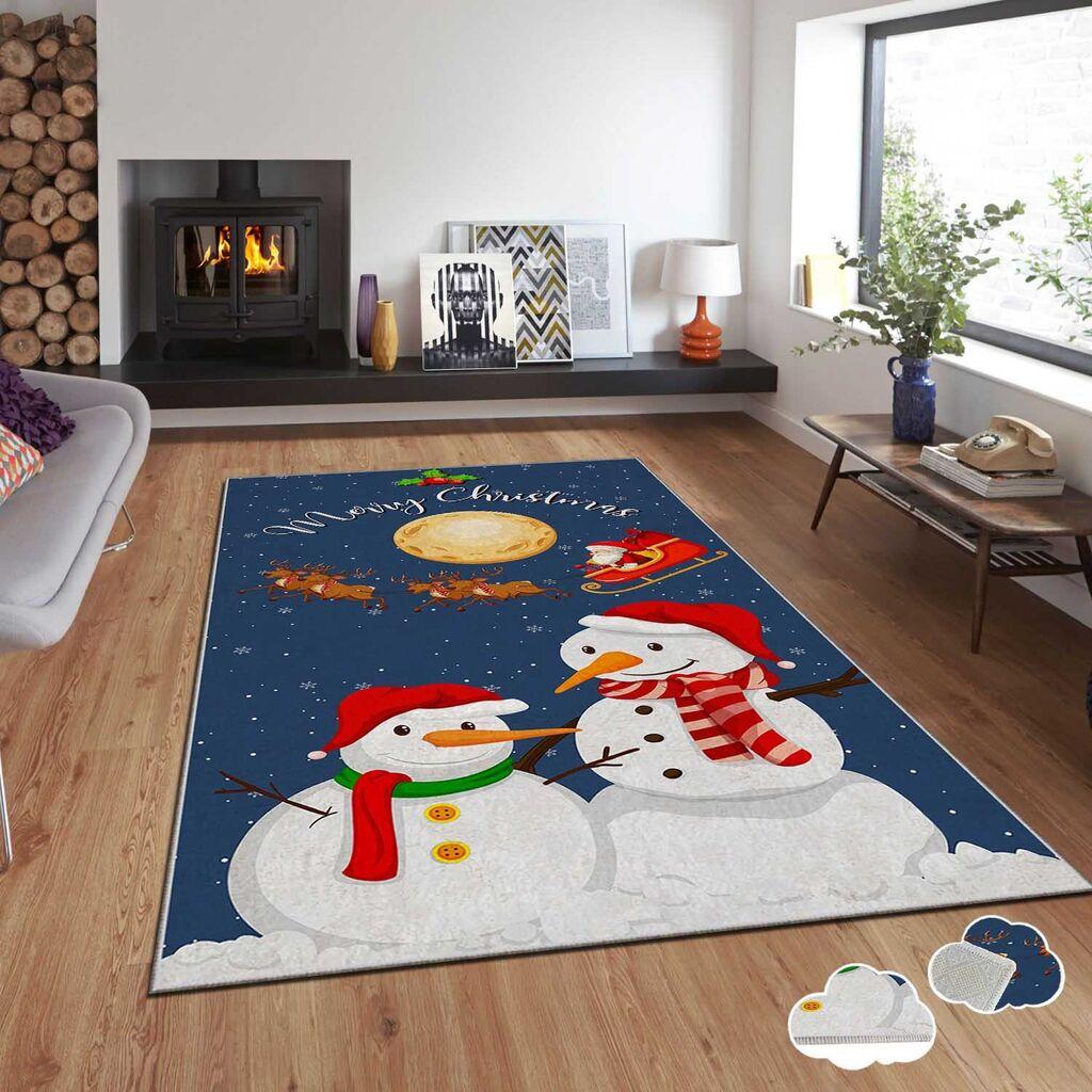 Conceptum Hypnose tepih s novogodišnjim motivima Asr-Crpt-12, Pravougaoni, 100 x 140 cm, Šareni