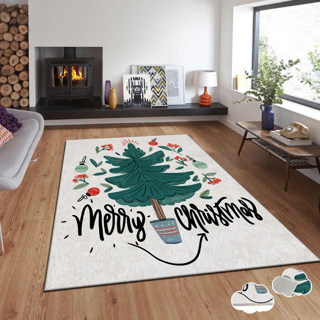 Conceptum Hypnose tepih s novogodišnjim motivima Asr-Crpt-74, Pravougaoni, 120 x 180 cm, Šareni