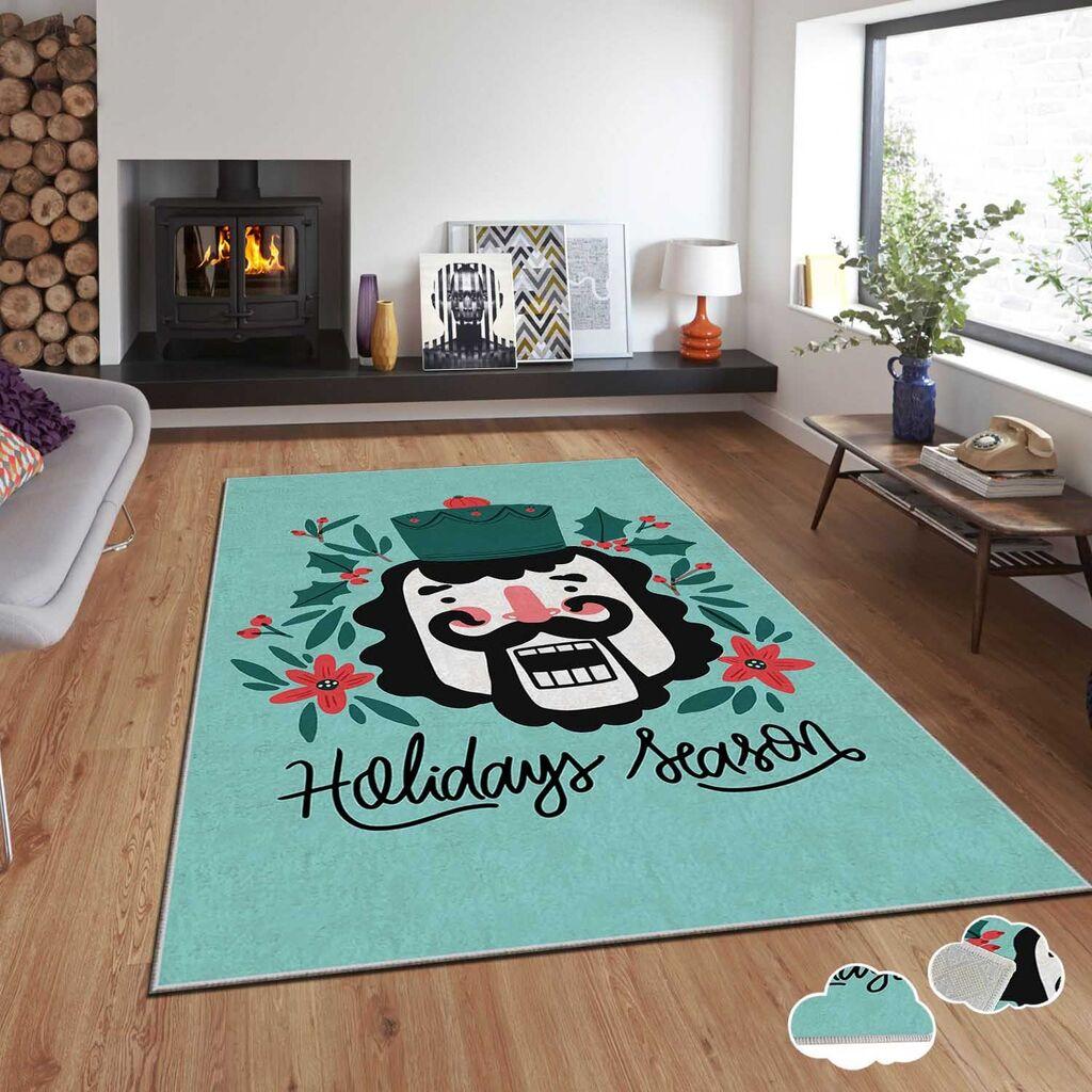 Conceptum Hypnose tepih s novogodišnjim motivima Asr-Crpt-23, Pravougaoni, 100 x 140 cm, Šareni