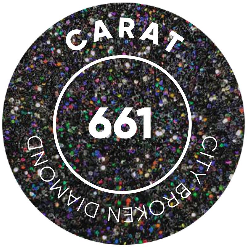 City Broken Diamond UV/LED Hybrid Carat, Crni