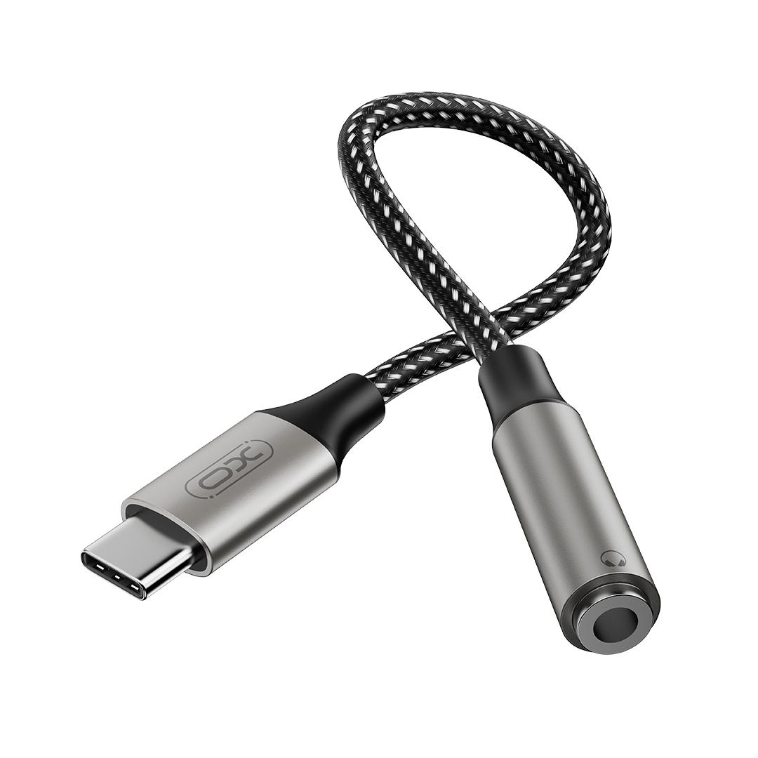 XO NB-R257C type C-AUX adapter, crni plus GRATIS LDNIO Stoni Držač za Mobilni Telefon