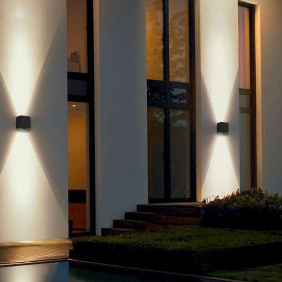 E-light Zidna lampa E-light SQ 6W 3000K crna