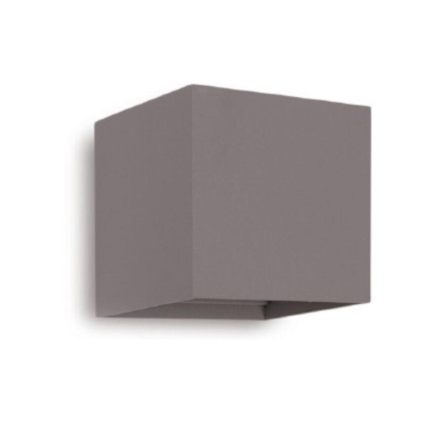 MASS-light Zidna lampa WQ1110 6W 3000K kvadratna siva