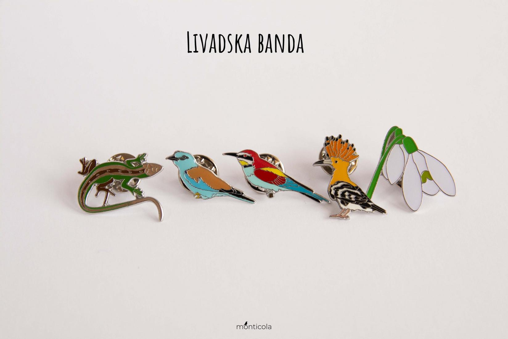 Monticola Bedž  Set Livadska banda