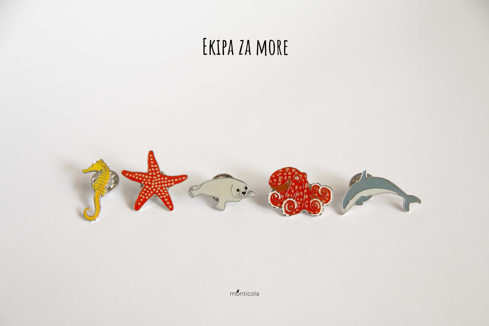 Monticola Bedž  Set "Ekipa za more"