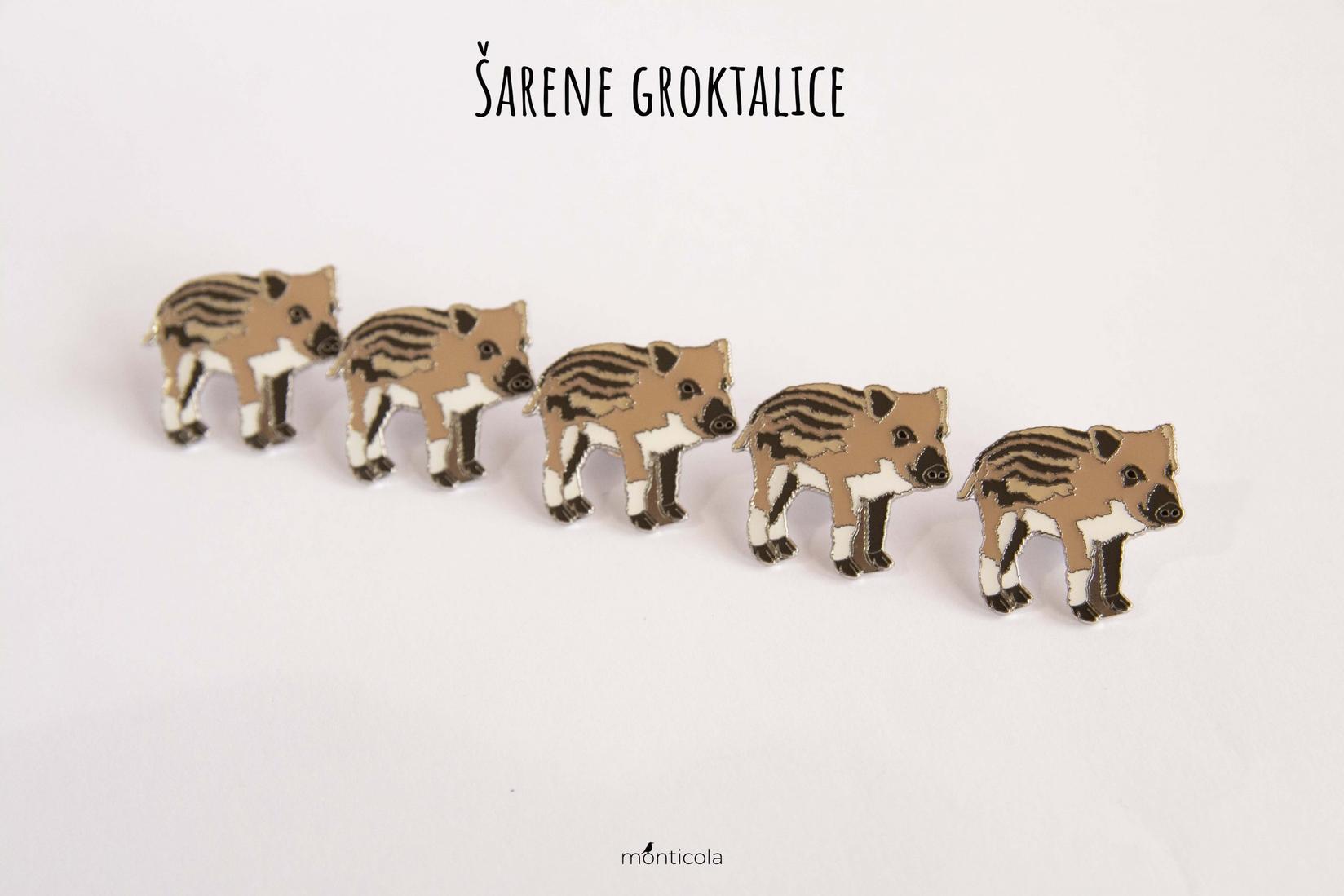 Monticola Bedž  Set Šarene groktalice