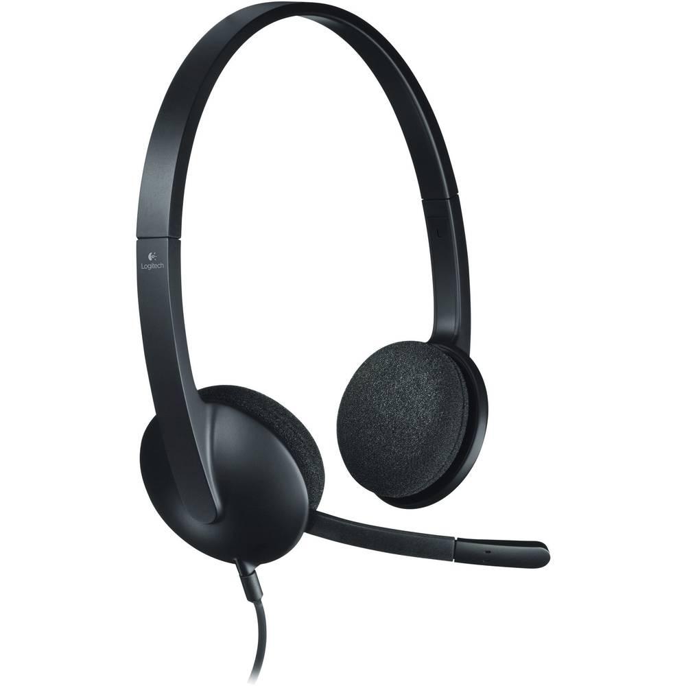 Logitech Slušalice 981-000475 H340, Crne