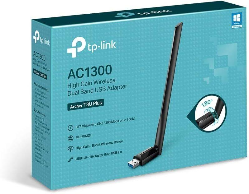 TP-Link Antena za ruter Archer T3U Plus, WRLS kartica, AC1300 dual band