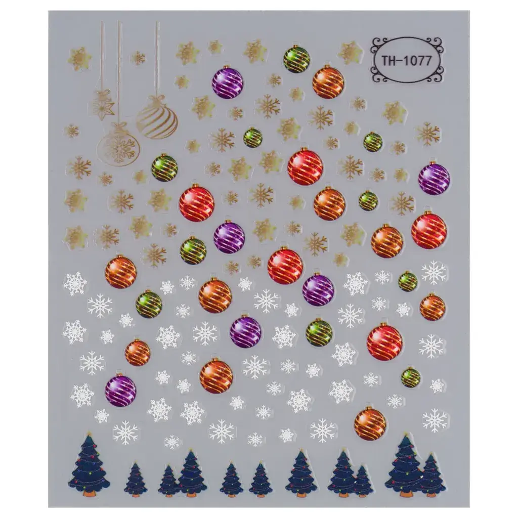 Perfect Nails Naljepnice za nokte New Year TH-1077