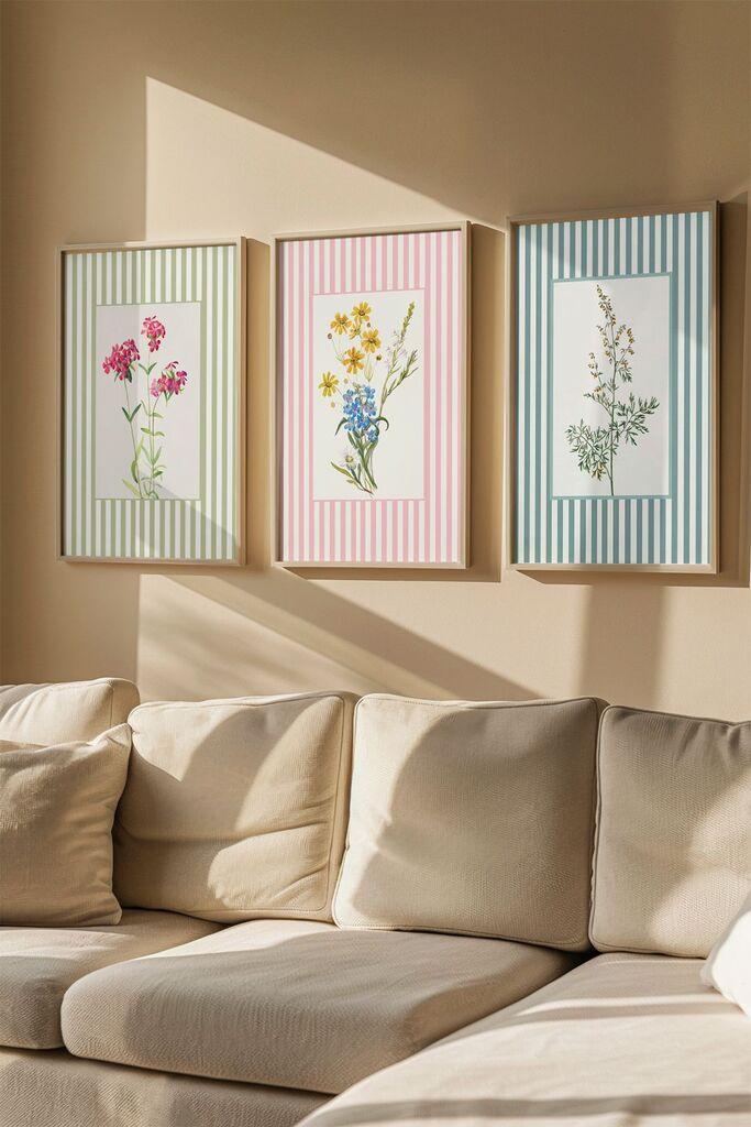 Uokvirena slika Wallity Artsmdf3Lu6, 50x70 cm, 3 dijela