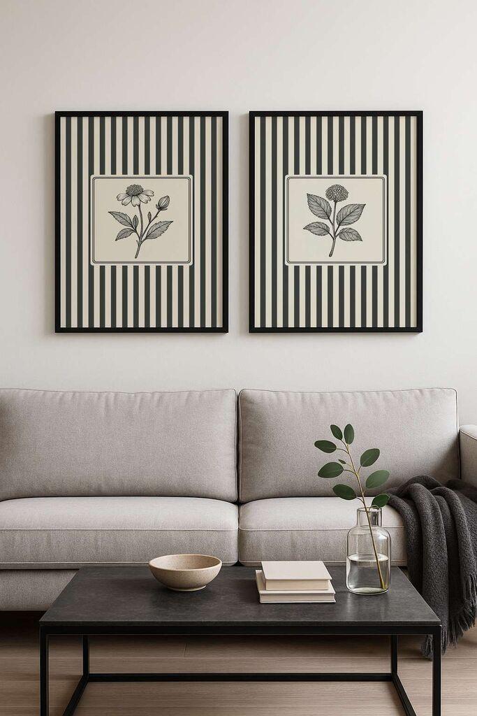 Wallity Uokvirena slika Czgl3-50 x 70, 50x70 cm, 2 dijela