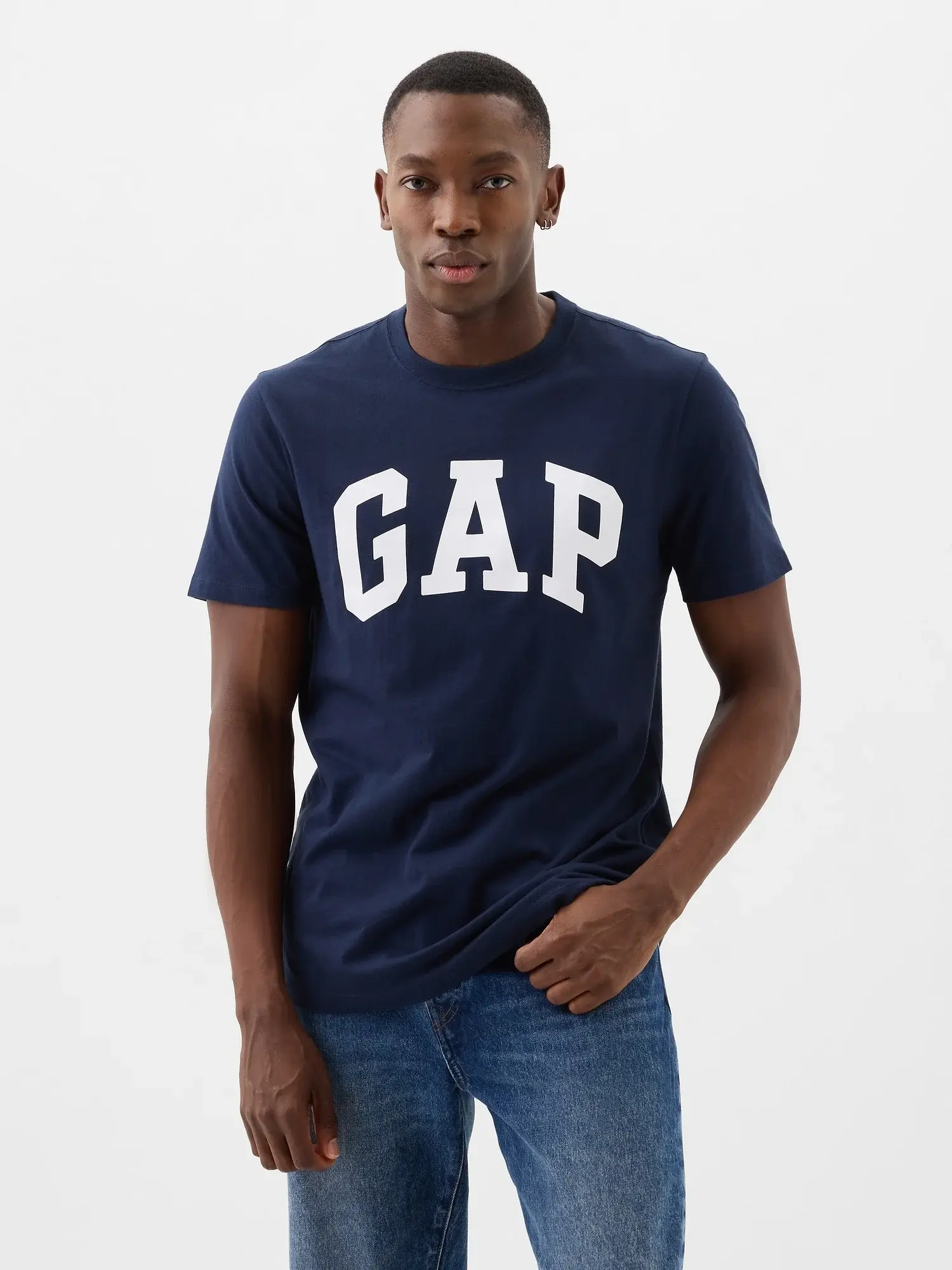 Gap Muška majica kratkih rukava Everyday Soft Logo, Teget