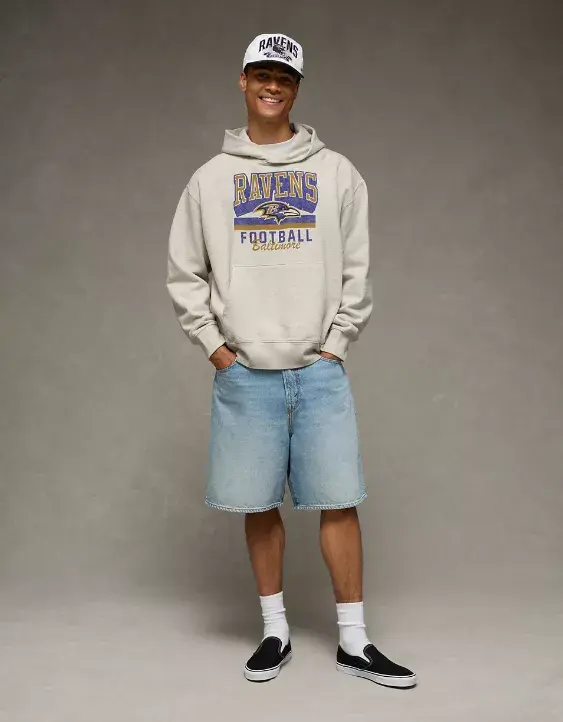 American Eagle Muški duks Nfl Baltimore Ravens, Krem