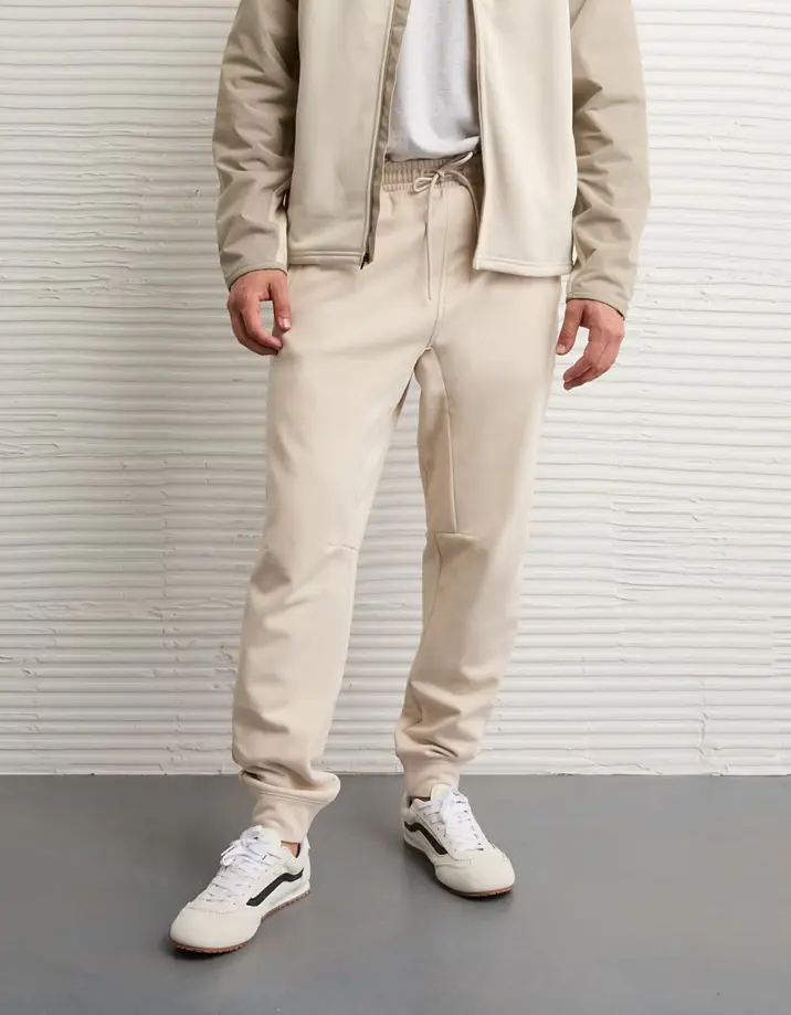 American Eagle Muški donji dio trenerke 24/7 Jogger, Bež
