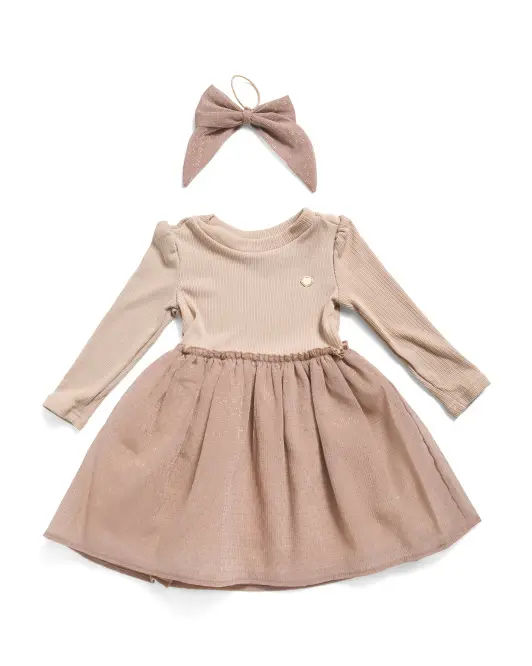 Le Chic Haljina sa džemperom za djevojčice, Bež
