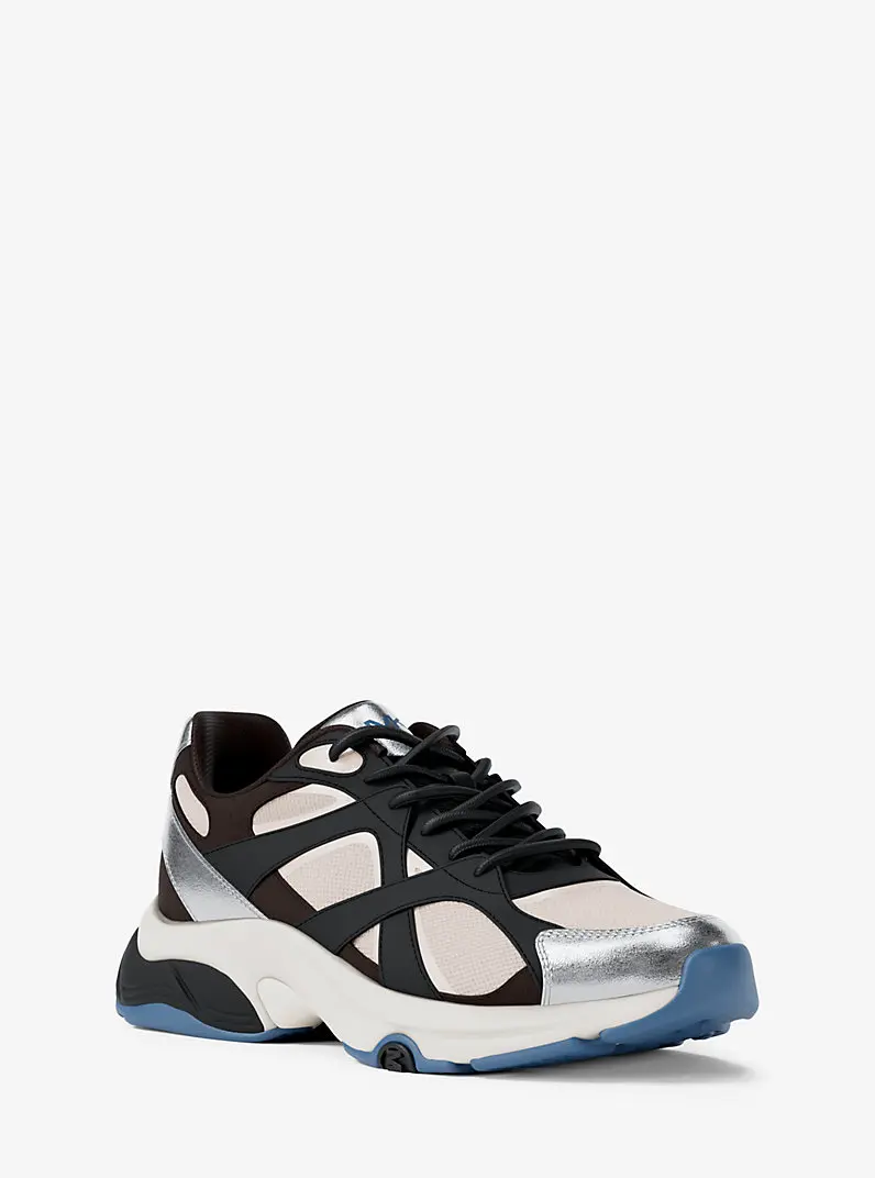 Michael Kors Muške patike Leo Trainer, Crno-bijele