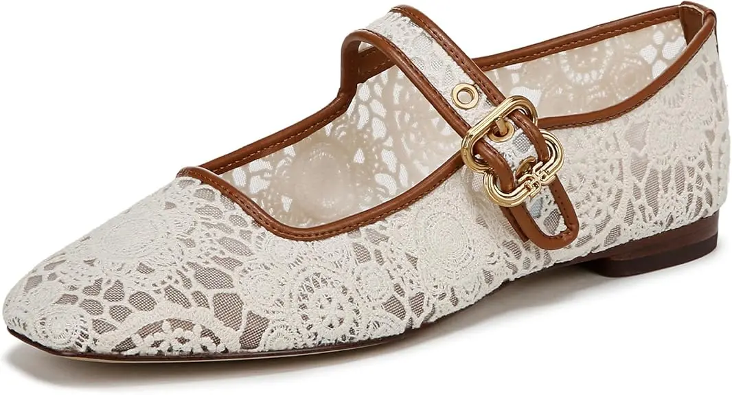 Sam Edelman Ženske ravne cipele Michaela, Krem