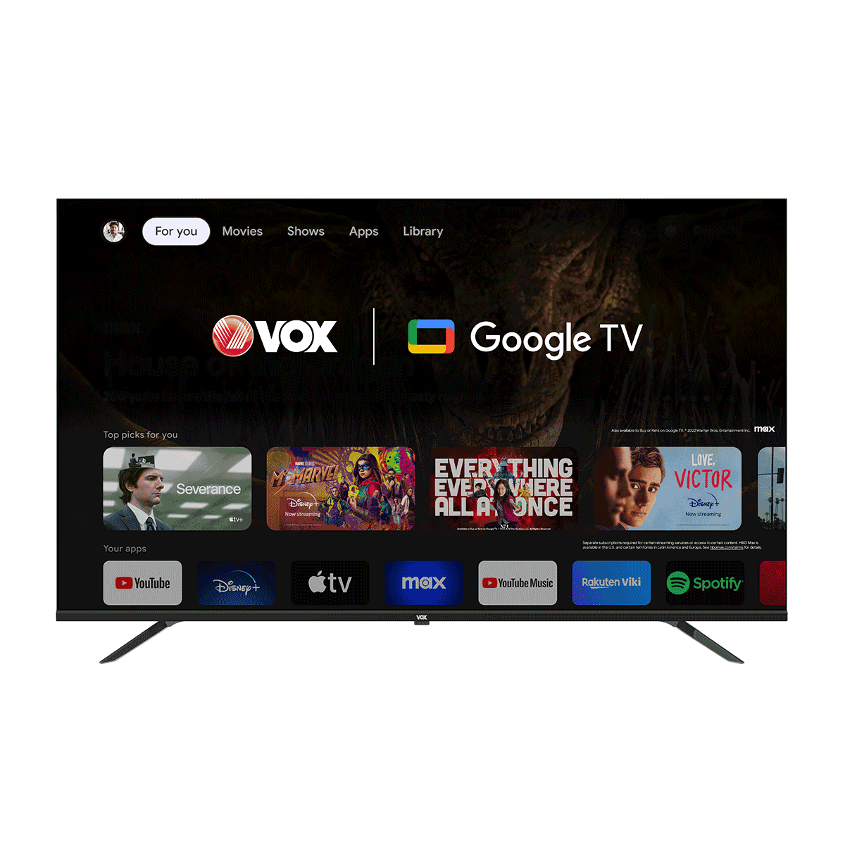 VOX TV 55GOU205B 55", Smart, UHD, crni
