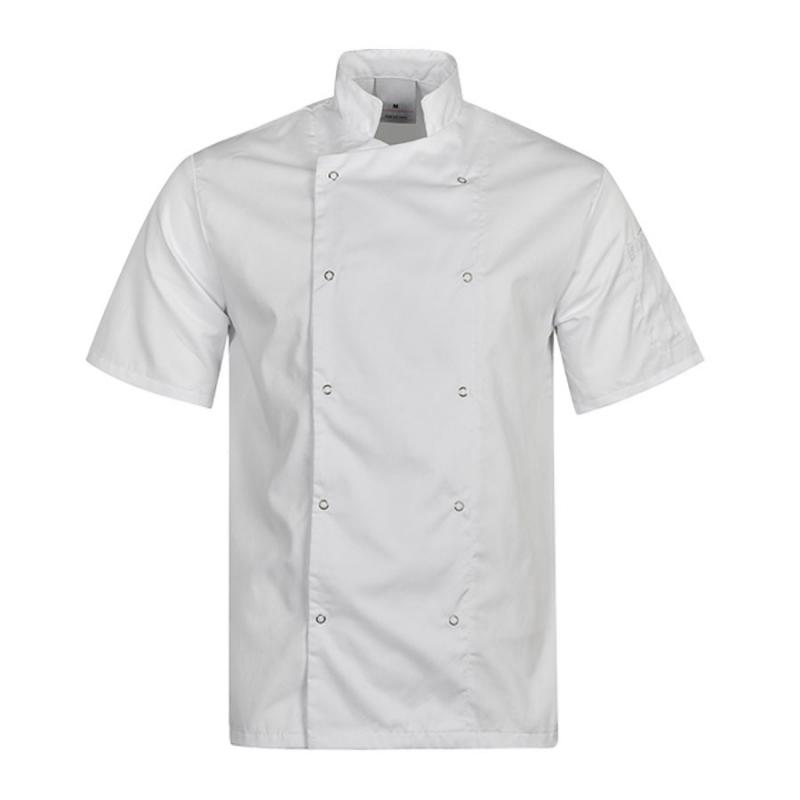 Kuvarska Bluza Kratkih Rukava Nozomi White