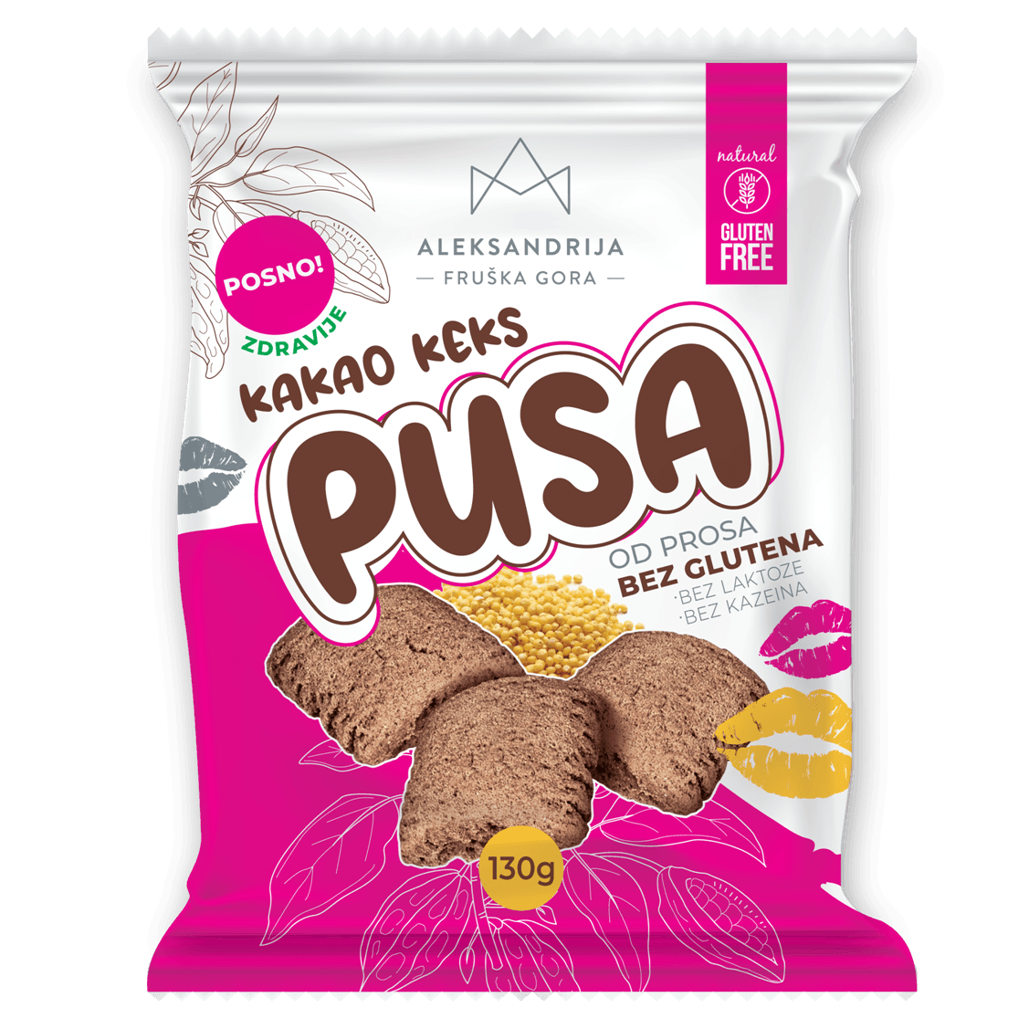 ALEKSANDRIJA Bezglutenski kakao keks s prosom