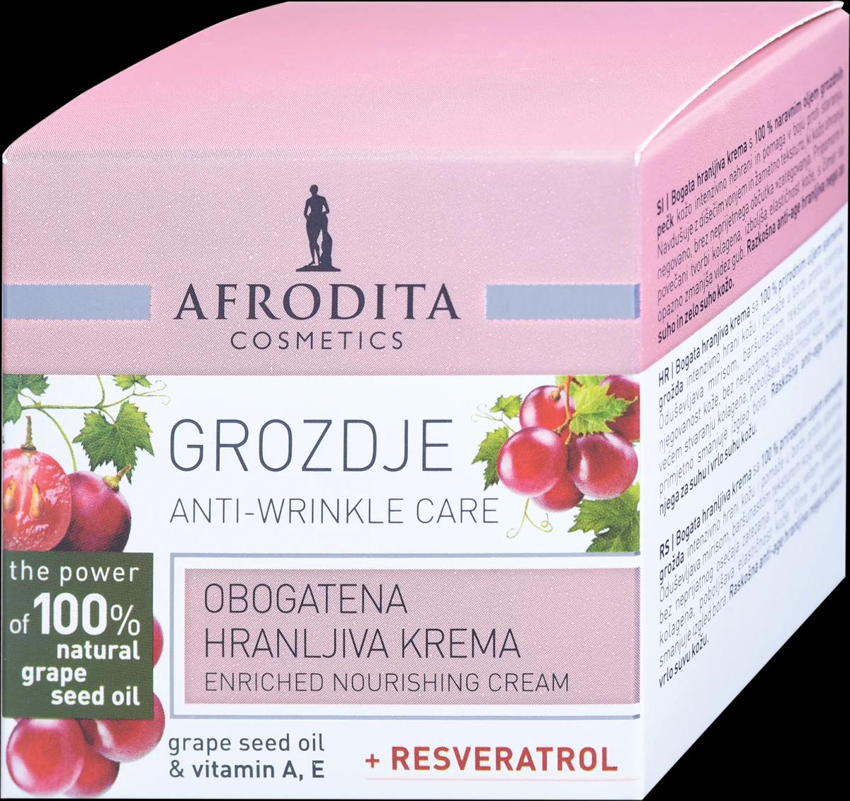 AFRODITA Bogata hranjiva krema za lice - grožđe 50 ml