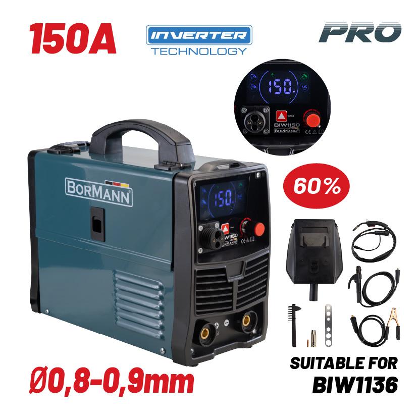 Aparat za zavarivanje MIG-MAG-TIG-MMA 40-150A BIW1150