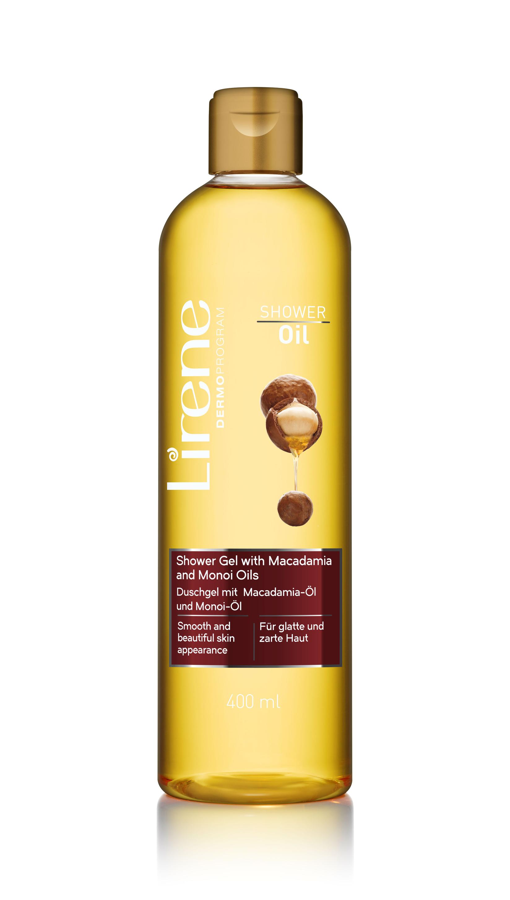 Lirene Oil gel za tuširanje Macadamia & Monoi, 400ml