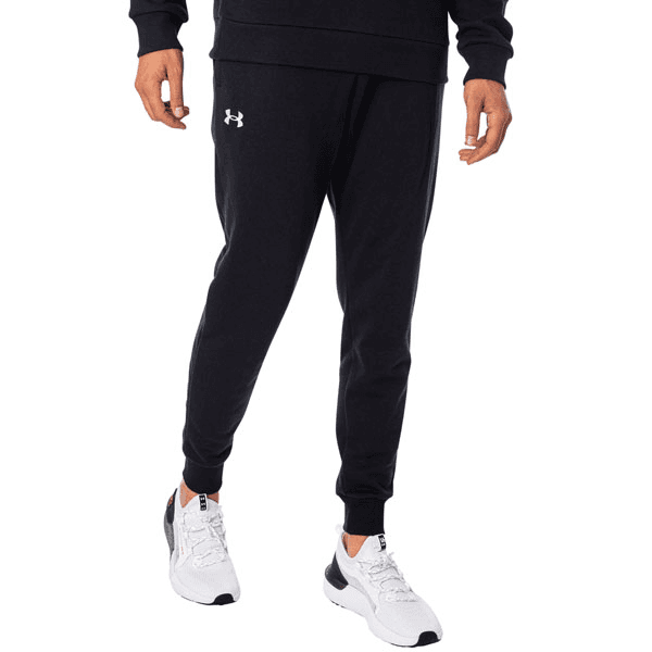 UNDER ARMORU Muške Rival flis trenirke 1379774-001 Crne