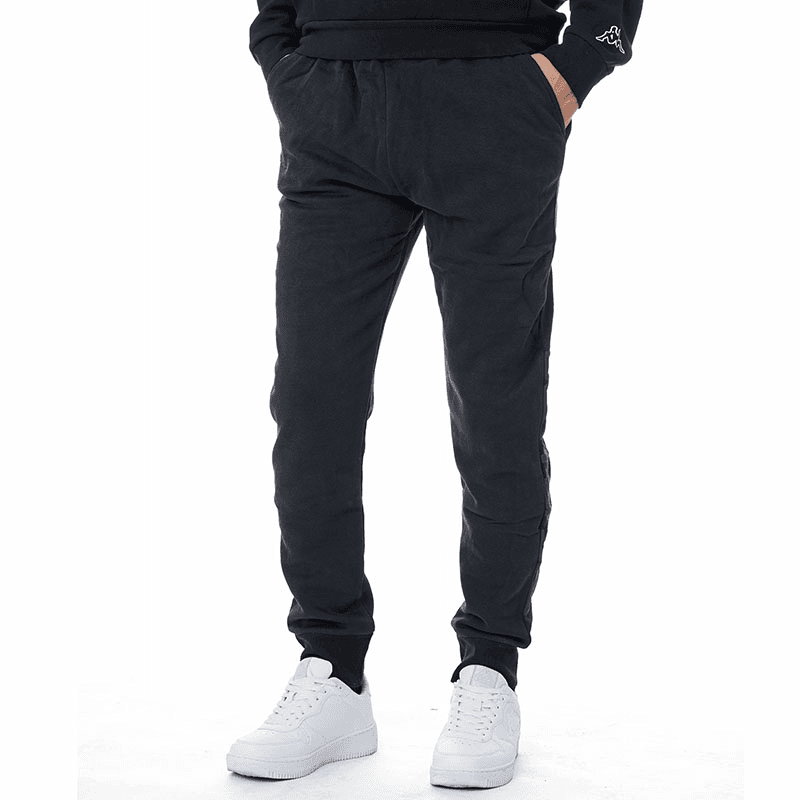 Kappa muške uske trenerke s logom, crne