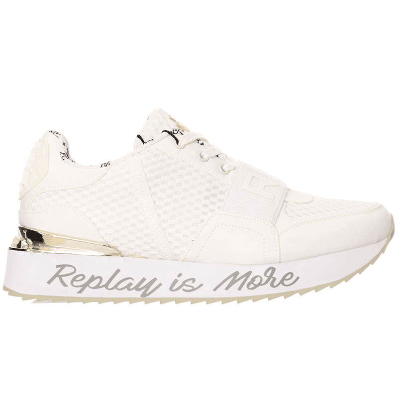 Replay ženske tenisice s remenom za penny, bijele