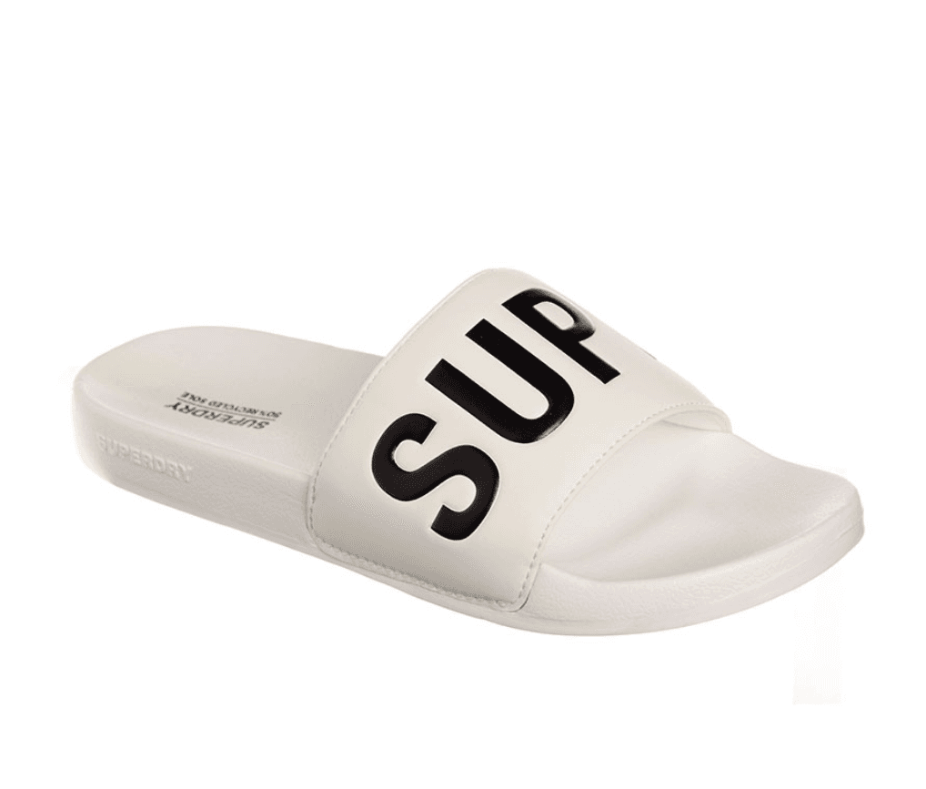 SuperDry muške papuče, bijele