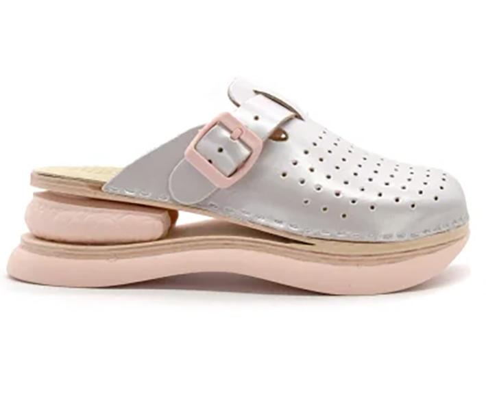 BIANCOMOLINA Ženske klompe sa jastučićem  perla