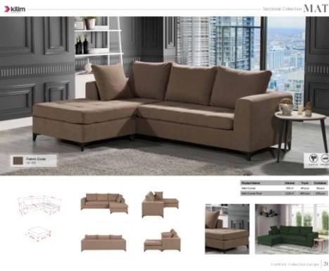 Kilim Mobilya Mat Ugaona Garnitura, Bež