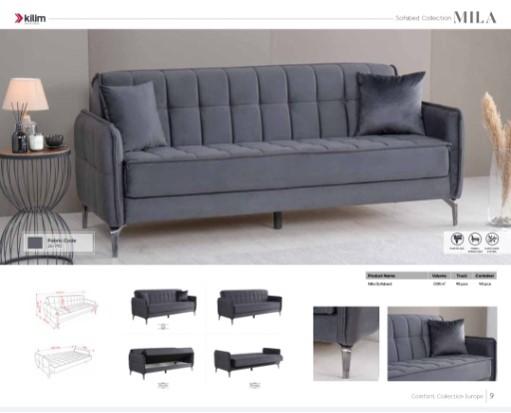 Kilim Mobilya Mila Sofa, Tamnoplava