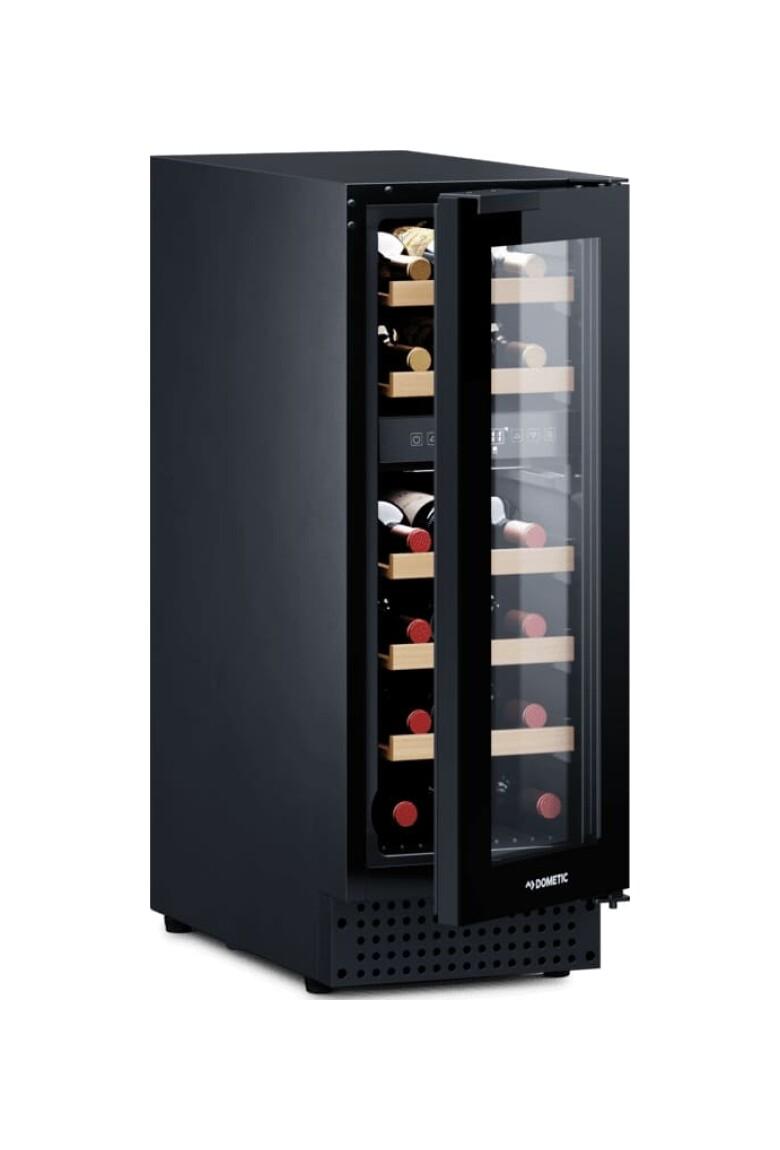 DOMETIC D18B – Kompaktna dvozonska vinska vitrina (18 boca)
