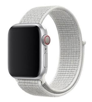Swissten Najlonasti kaiš za Apple Watch 42, 44, 45, 49 mm, Bijeli