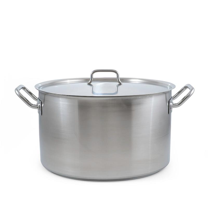 METALAC Lonac inox duboki profesionalni 38cm/25l sa poklopcem