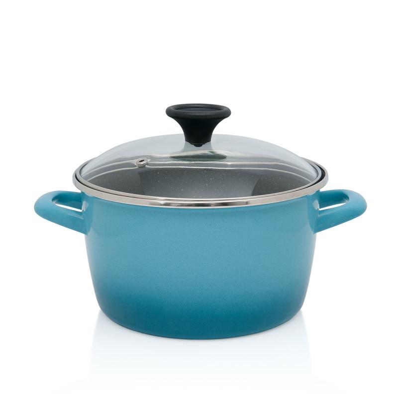 Metalac duboka šerpa GRANIT INDUCTION 20cm/3,4lit, Plava