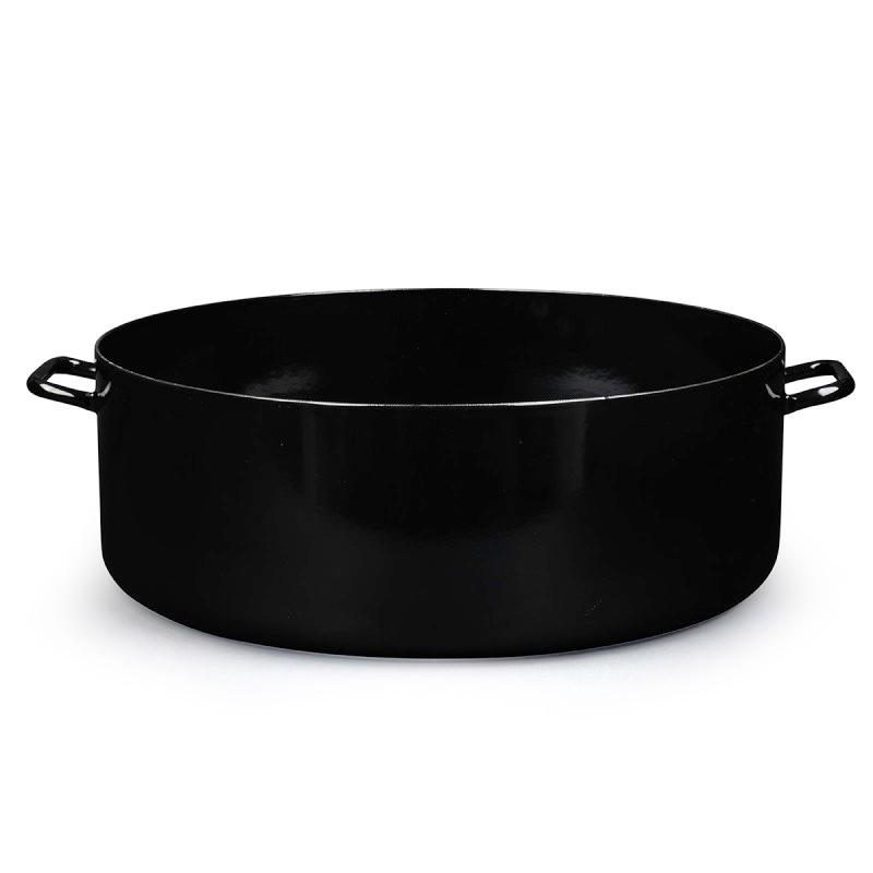 METALAC Plitka masivna posuda 48cm/40l crna