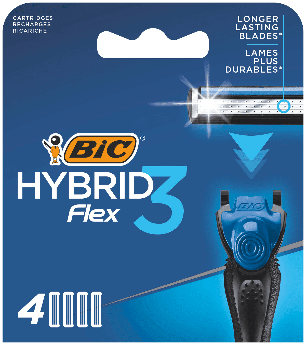 BIC Dopune za muški brijač Flex3 Hybrid Cartridg