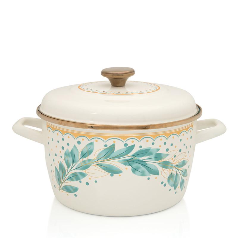 METALAC duboki lonac Imperial 24cm/6l sa poklopcem dekor 3223