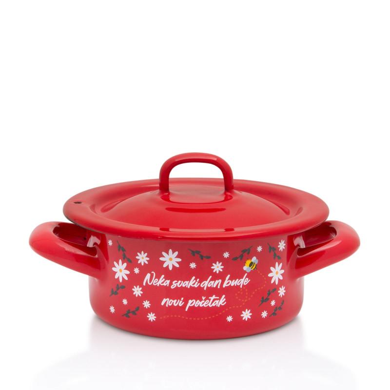 METALAC Plitki lonac sa poklopcem classic 14cm/1L 3321