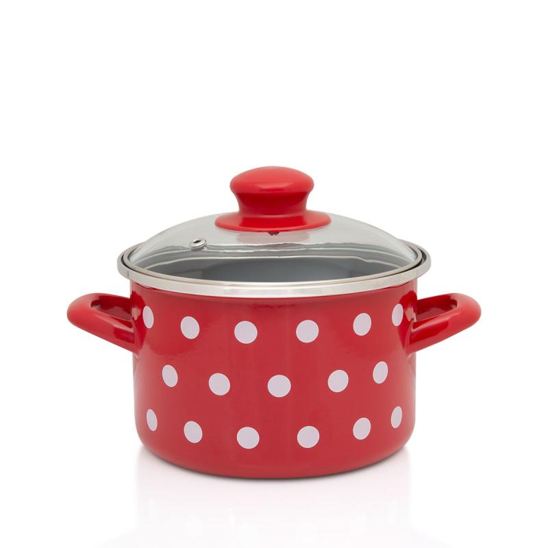METALAC Standardna duboka šerpa 16cm/2l sa poklopcem dekor 2086