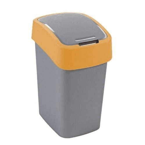 Curver Kanta za otpatke Flip Bin 50l, narandžasta/srebrna