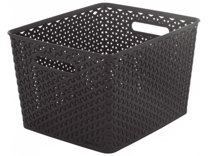 Curver Korpa za odlaganje L ratan braon 18l