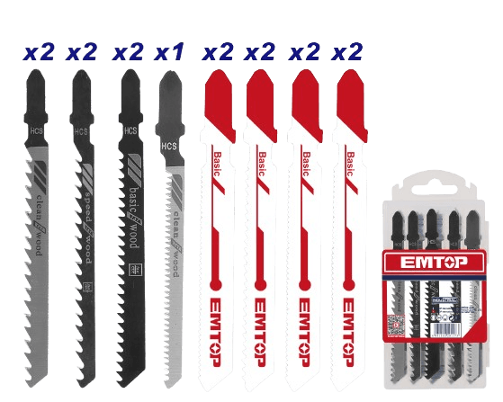 Emtop Set listova za ubodnu testeru EJSBT1501, 15 komada