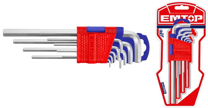 Emtop Set imbus ključeva EHKY1091, 9 komada