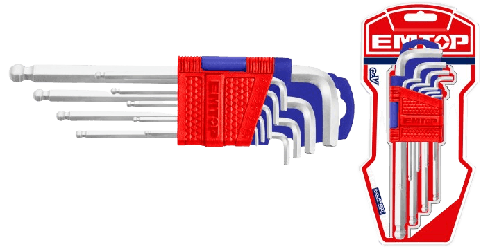 Emtop Set imbus ključeva EHKY2091, 9 komada