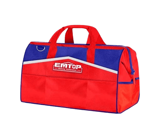 Emtop Torba za alat ETBG18161, 15kg, Crveno-plava