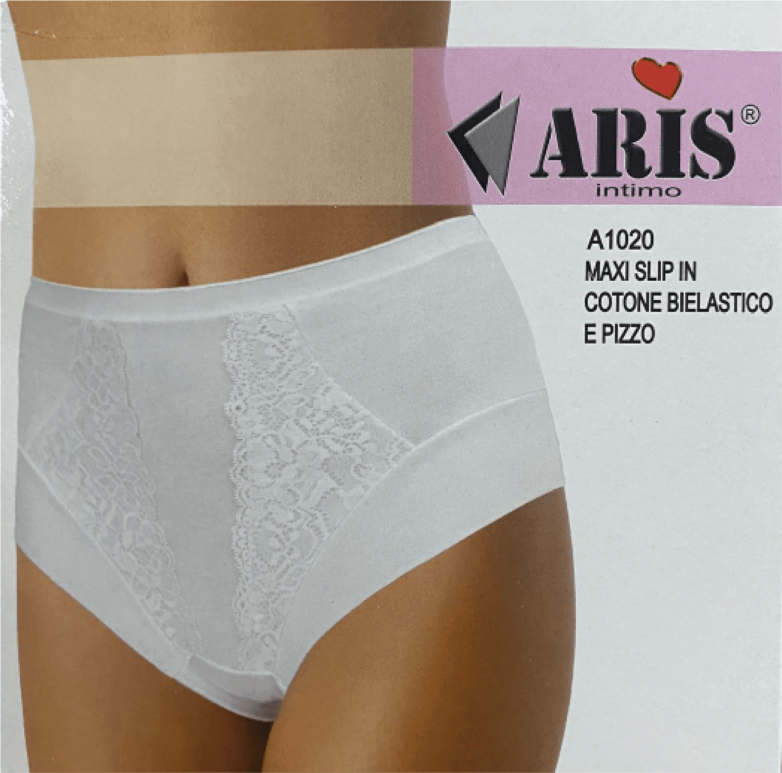Aris ženske gaćice A.1020 Slip Maxi, Bijela